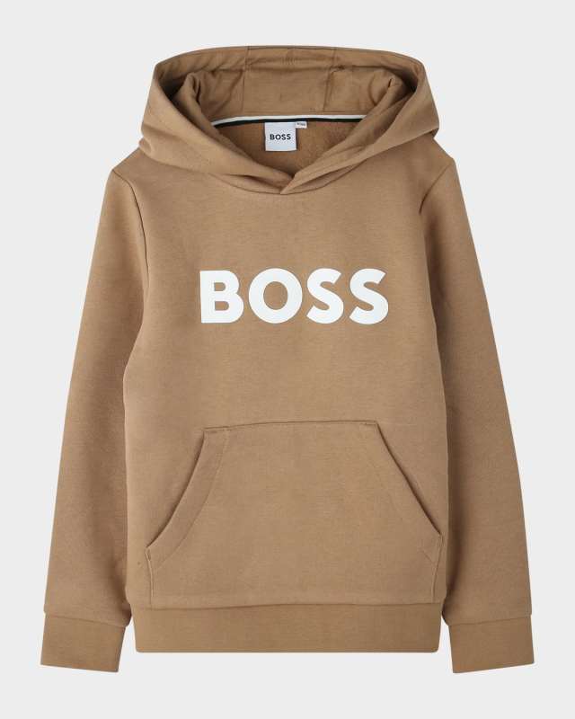 Boy's Logo-Print Hoodie, Size 6-12